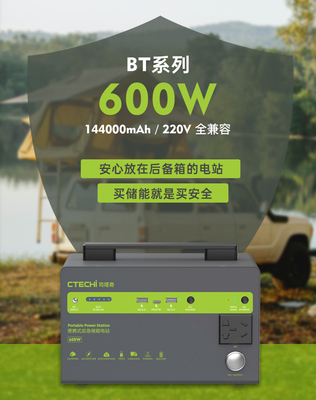 Batterie de stockage de l'énergie du système 577Wh 156000mAh de stockage de BP600M Outdoor Portable Energy
