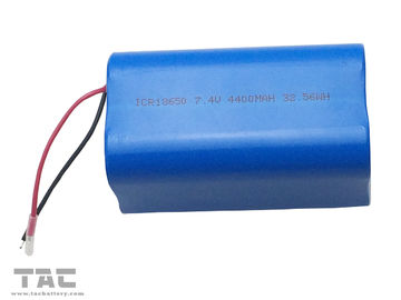 Paquet de batterie rechargeable d'ion de lithium 18650 7.4V 4400mAh pour l'alimentation d'énergie