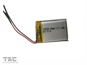 Batterie rechargeable LP552535 3.7V 400mAh de polymère de GSP552535 Li pour IoT