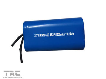 18650 paquets cylindrique rechargeable 3.7v 5200mah de batterie d'ion de lithium