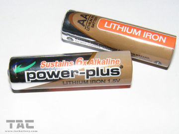 batterie primaire de fer de lithium de 1.5V aa 2900mAh LiFeS2 pour des appareils photo numériques, souris mobile