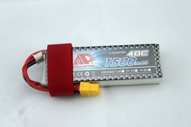 Ion aérien téléguidé de polymère du paquet 11.1v 35C 6000mah de batterie de véhicule