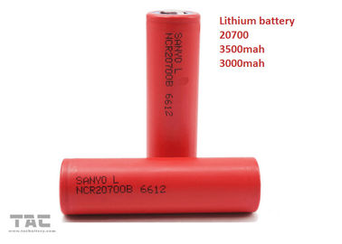 Batterie cylindrique d'ion du lithium 20700 pour le véhicule électrique 3.7V 3000MAH 30C