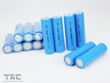 Batterie de la batterie solaire IFR14500 aa 3.2V 600mAh LiFePO4 pour la lumière solaire