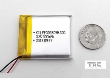Batterie de volt LiFePO4 du poids léger 3,2 300MAH LFP303505E pour la lampe de mineur