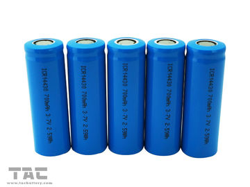 Batterie cylindrique d'ion rechargeable de lithium LIR14430 700mAh pour l'allumage