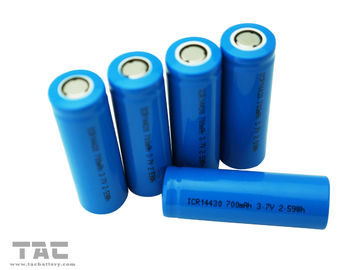 Batterie cylindrique d'ion rechargeable de lithium LIR14430 700mAh pour l'allumage