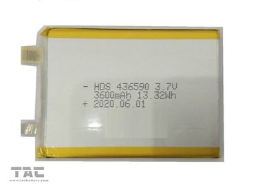 3.7v batterie du Li-ion 3600mah 436590 pour la sécurité et les systèmes d'alarme