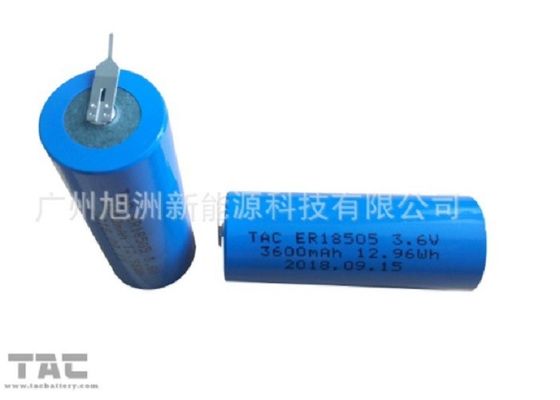 Batterie de la capacité élevée 3.6V ER18505 3600mAh LiSOCL2 pour le horodateur de Teal de mètre de service