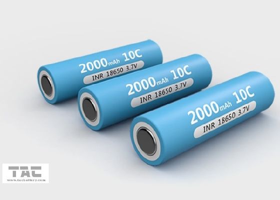 Cellule de Li-ion de la batterie au lithium de la puissance élevée 5C 18650 3.7V 2000mAh pour la machine-outil