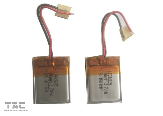 Batterie au lithium de polymère de LP032025 100MAH 3.7V pour le dispositif portable