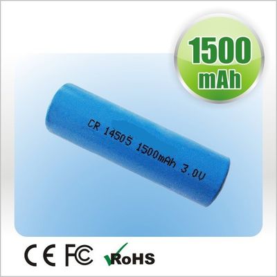 Batterie primaire CR14505 CRAA 3.0V 1500mAh de Li-manganèse de lithium pour les mètres de service, casiers de porte