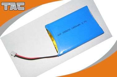 Batteries d'ion de lithium de polymère de GSP055070 3.7V 1800mAh avec la carte PCB