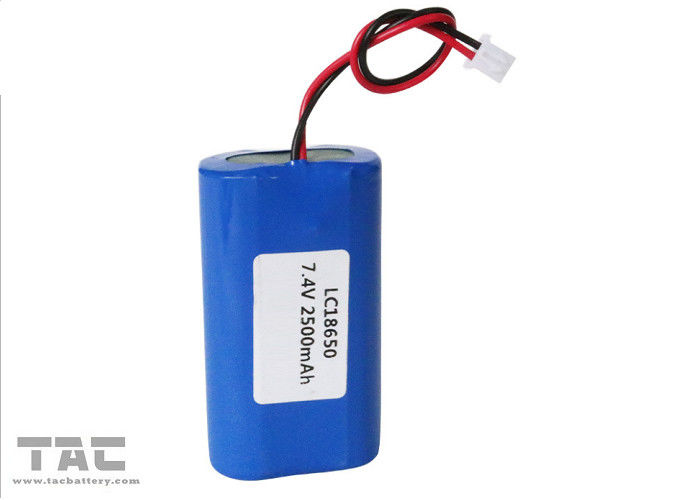 Batterie cylindrique d'ion du lithium ICR18650 7.4V 2600mah pour l'éclairage extérieur