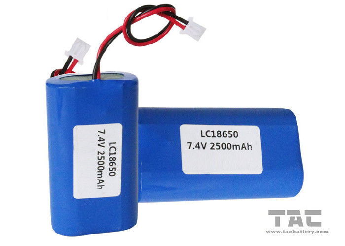 18650 paquet cylindrique du paquet 7.4V 2600mAh de batterie d'ion de lithium pour l'arme à feu POP