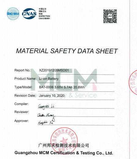 Chine Guang Zhou Sunland New Energy Technology Co., Ltd. certifications