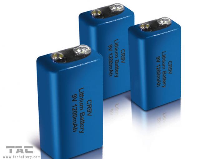 Batterie batterie au lithium/Li-manganèse de CR9V pour le système de détecteur de fumée