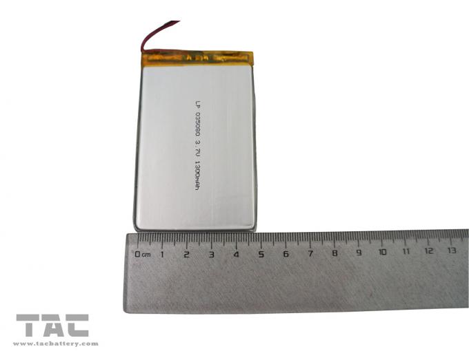Lithium Ion Battery de polymère de GSP035080 3.7V 1300mAh pour le téléphone portable, PC de carnet