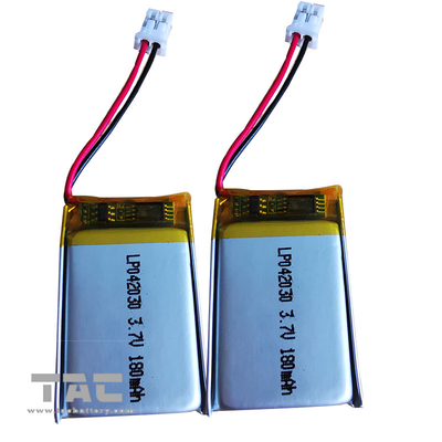 Lithium Ion Batteries Lipo Battery Rechargeable de polymère de LP042030 3.7V 180mAh