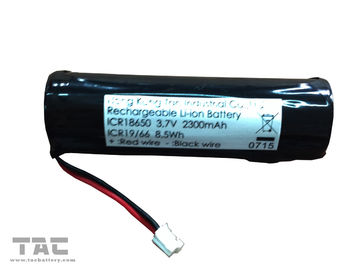 3,7 batterie cylindrique d'ion de lithium de volt 2300mAh rechargeable pour le phare de bicyclette