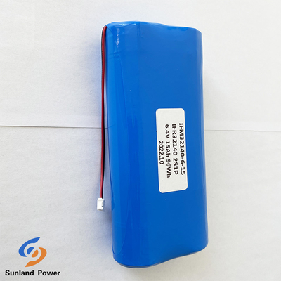 Paquet de batterie d'IFR32140 2S1P 6.4V 15AH 3.2V LiFePO4 pour solaire de clôture électrique actionné