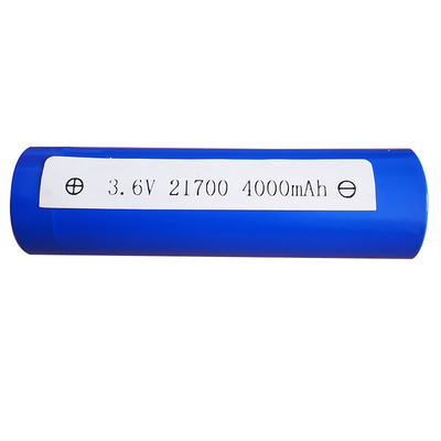 La batterie cylindrique ICR21700 3.6V 4000mah de lithium bleu avec USB 300 fois font un cycle la vie