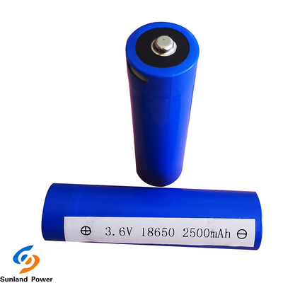 Lithium Ion Cylindrical Battery ICR18650 3.6V 2500mah de recharge avec le terminal d'USB