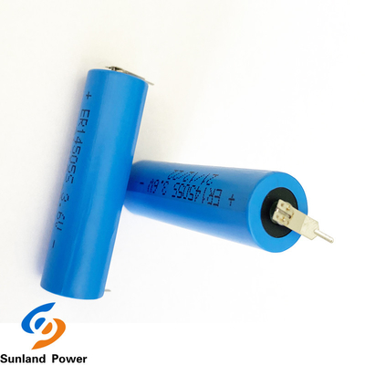 LiSOCl2 batterie à hautes températures bleue de la batterie ER14505S 3.6V 1.8AH