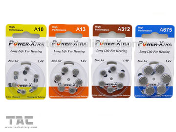 Air du zinc PR41 1,4 volts de 155mAh A312 de batteries de prothèse auditive, 0,5 grammes
