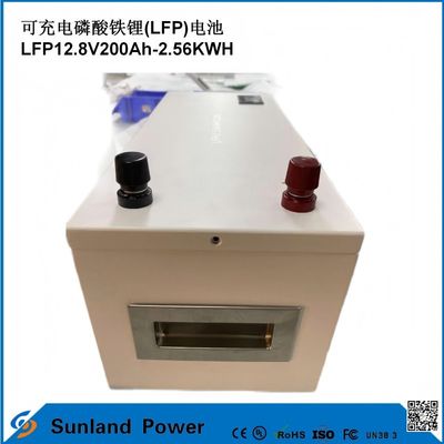 12V 200AH LiFePO4 Batterie avec UN38.3 MSDS UL1642 Certificat de charge continue 100A Affichage LCD
