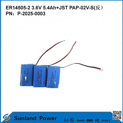 3.6V 5.4AH ER14505-2 Batterie primaire Voltage de fonctionnement élevé et stable