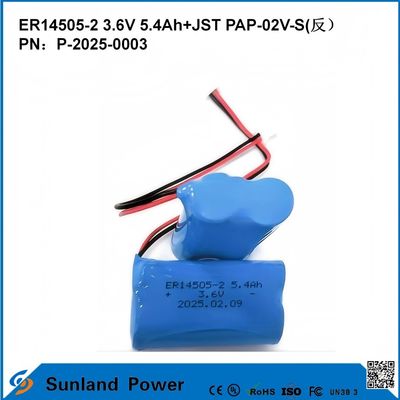 3.6V 5.4AH ER14505-2 Batterie primaire Voltage de fonctionnement élevé et stable