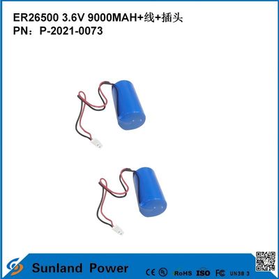 3.6V 9AH ER26500 Batterie primaire Voltage de fonctionnement élevé et stable longue durée de vie