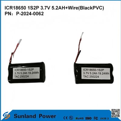 ICR18650-1S2P Batterie à haute densité d'énergie Sécurité dans divers domaines Outils électriques électronique grand public Véhicules électriques