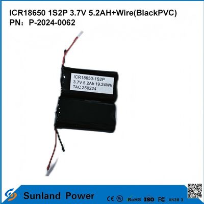 ICR18650-1S2P Batterie à haute densité d'énergie Sécurité dans divers domaines Outils électriques électronique grand public Véhicules électriques