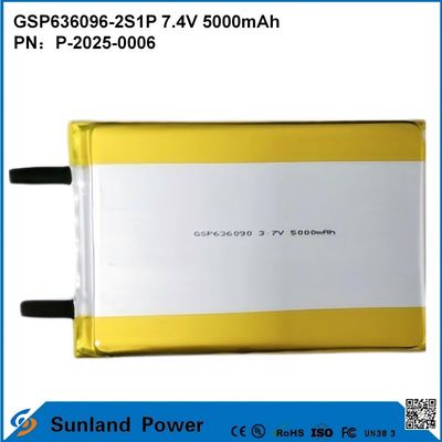 Pack de batterie lithium-ion rechargeable GSP636096-2S1P 7.4V Et 5000mAh Pour les banques d'alimentation Appareils électroniques extérieurs lampe de poche Éclairage Petit équipement électronique