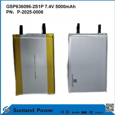 Pack de batterie lithium-ion rechargeable GSP636096-2S1P 7.4V Et 5000mAh Pour les banques d'alimentation Appareils électroniques extérieurs lampe de poche Éclairage Petit équipement électronique