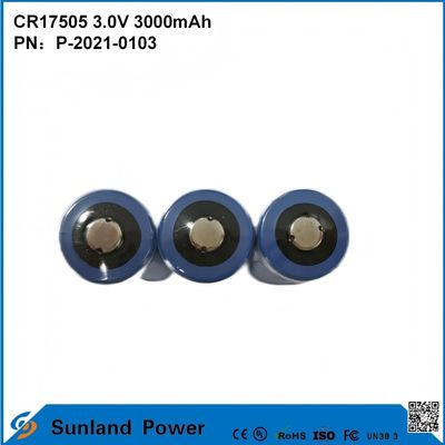 CR17505 3.0V 3000mAh Pour les instruments intelligents équipement médical Transport et logistique Meubles intelligents Haute capacité Stable performance de décharge Voltage de sortie Longue durée de vie