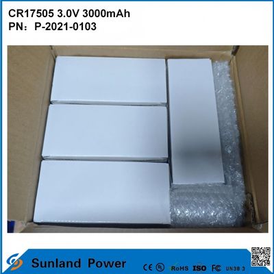 CR17505 3.0V 3000mAh Pour les instruments intelligents équipement médical Transport et logistique Meubles intelligents Haute capacité Stable performance de décharge Voltage de sortie Longue durée de vie