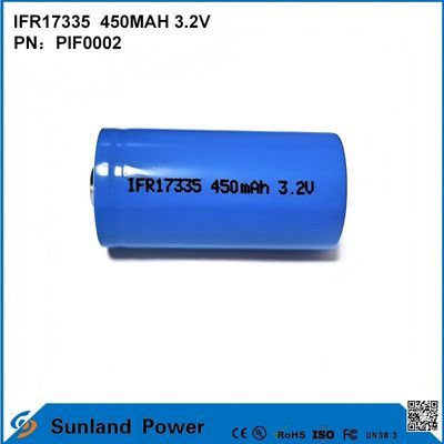 IFR17335 batterie 3.2V 450mah adaptée à une variété de dispositifs et de scénarios, y compris: Produits numériques Équipement d'éclairage Outils électriques Petits appareils Systèmes de stockage d'énergie