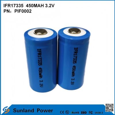 IFR17335 batterie 3.2V 450mah adaptée à une variété de dispositifs et de scénarios, y compris: Produits numériques Équipement d'éclairage Outils électriques Petits appareils Systèmes de stockage d'énergie