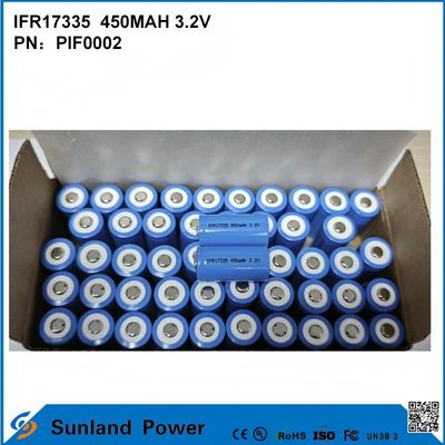 IFR17335 batterie 3.2V 450mah adaptée à une variété de dispositifs et de scénarios, y compris: Produits numériques Équipement d'éclairage Outils électriques Petits appareils Systèmes de stockage d'énergie