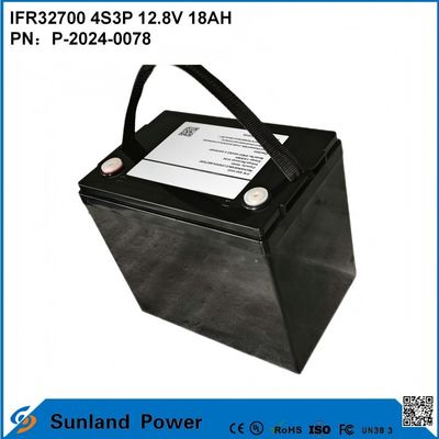 IFR32700 4S3P 12.8V 18Ah Pour la lumière solaire de crue haute luminosité LEDS jardin Lumières solaires batterie de viepo4