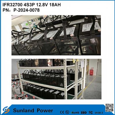 IFR32700 4S3P 12.8V 18Ah Pour la lumière solaire de crue haute luminosité LEDS jardin Lumières solaires batterie de viepo4