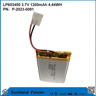 GP603450 Cellule pour électronique grand public et applications médicales 1200mAh 3.7V UL & UN38.3 Certifié en stock et personnalisable