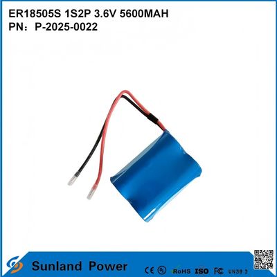 ER18505S 1S2P 3.6V 5600MAH Batterie résistante à haute température et à grande capacité