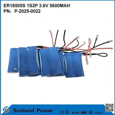 ER18505S 1S2P 3.6V 5600MAH Batterie résistante à haute température et à grande capacité