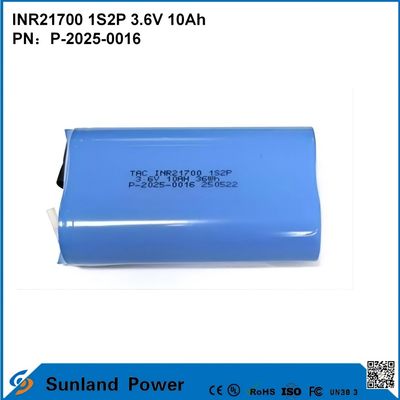 INR21700 1S2P 3.6V 10Ah de décharge à haut débit, adapté aux appareils à forte demande de puissance!