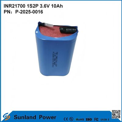 INR21700 1S2P 3.6V 10Ah de décharge à haut débit, adapté aux appareils à forte demande de puissance!