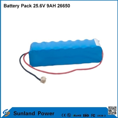 Batterie de moto lithium-ion Batterie LiFePO4 Pack 25.6V 9AH 26650